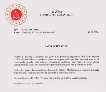 Adliyelerde koronavirüs alarmı - Resim : 1