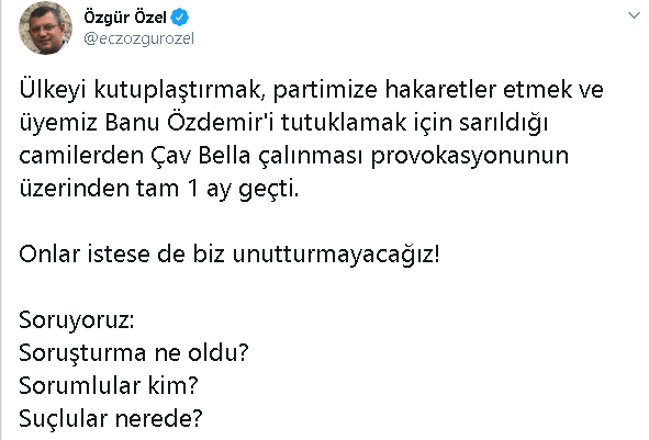 CHP’den sert 'Çav Bella' çıkışı - Resim : 1