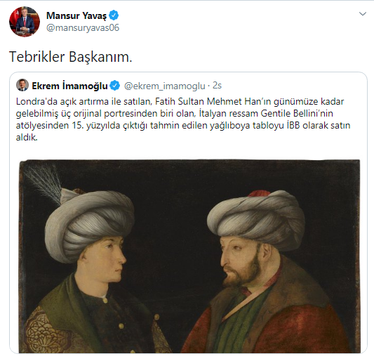 Mansur Yavaş'tan Ekrem İmamoğlu'na tebrik - Resim : 1