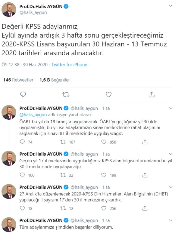 ÖSYM Başkanı'ndan sınav açıklaması - Resim : 1