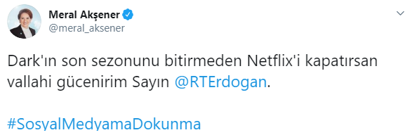 Meral Akşener'den Erdoğan'a sosyal medya tepkisi - Resim : 1