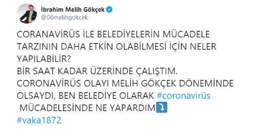 Melih Gökçek koronavirüsle mücadele planını açıkladı - Resim : 1