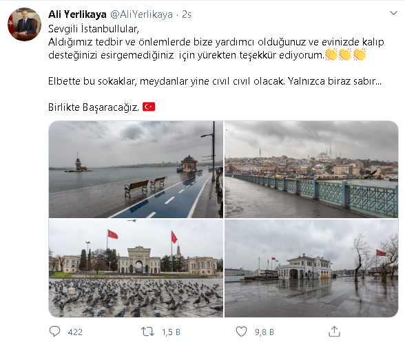 İstanbul sessizliğe büründü - Resim : 1