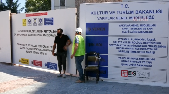 Galata Kulesi'nde hilti ile yıkımın sorumlusu... - Resim : 1