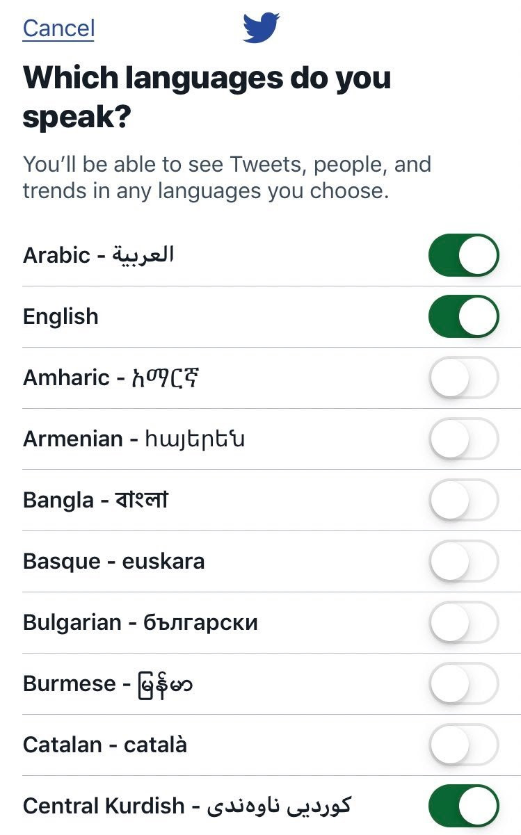 Twitter, Kürtçe’yi resmi dil olarak kabul etti - Resim : 1