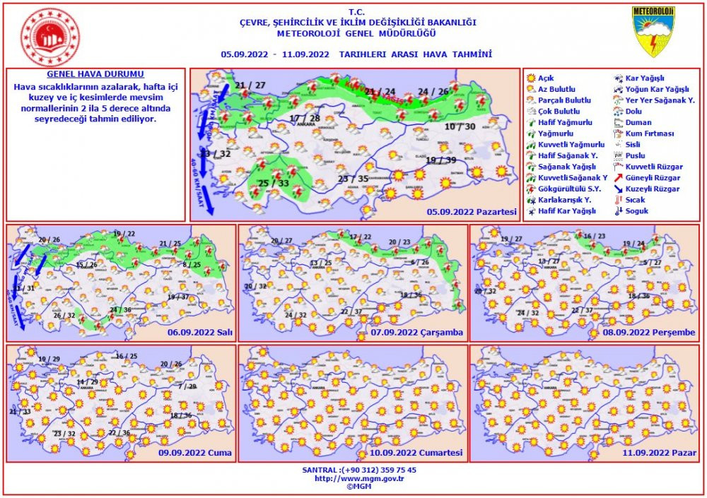 Meteoroloji ve AFAD'dan kuvvetli sağanak uyarısı - Resim : 1