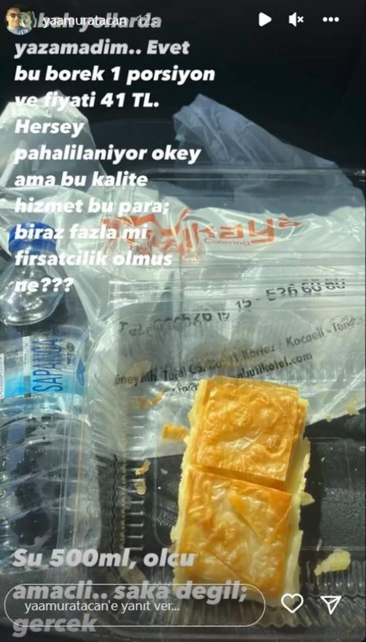Pınar Altuğ'un eşi Yağmur Atacan'dan börek fiyatına isyan - Resim : 1