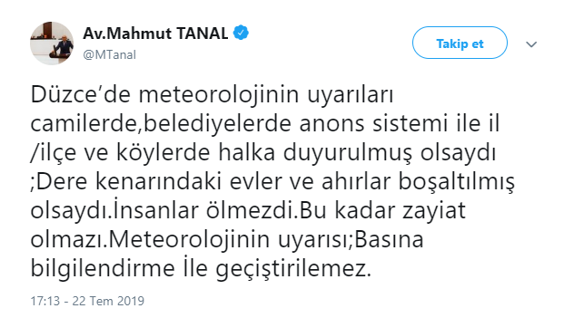 Düzce'deki sel felaketi için 'önlem alınsaydı insanlar ölmezdi' dedi ve sıraladı - Resim : 1