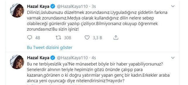 Hazal Kaya, Tuba Büyüküstün için yapılan haberlere çok sert tepki gösterdi - Resim : 1