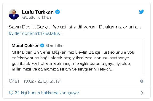 Bahçeli'nin sağlık durumunda flaş gelişme - Resim : 1