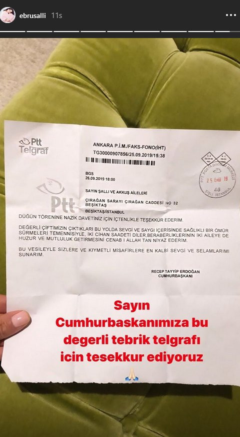 Ebru Şallı’dan Erdoğan’a teşekkür - Resim : 1