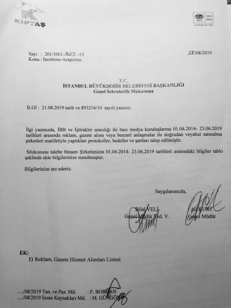 İşte İBB'den, AKP döneminde yandaş medyaya akıtılan milyonlarca liranın belgeleri - Resim : 5