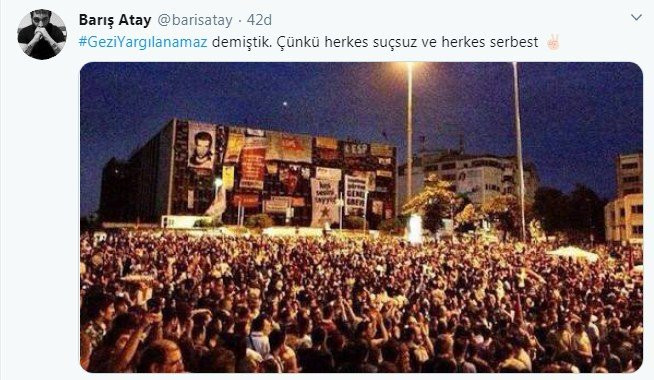 Gezi Parkı Davası’ndaki beraat kararlarıyla ilgili çarpıcı mesajlar - Resim : 1