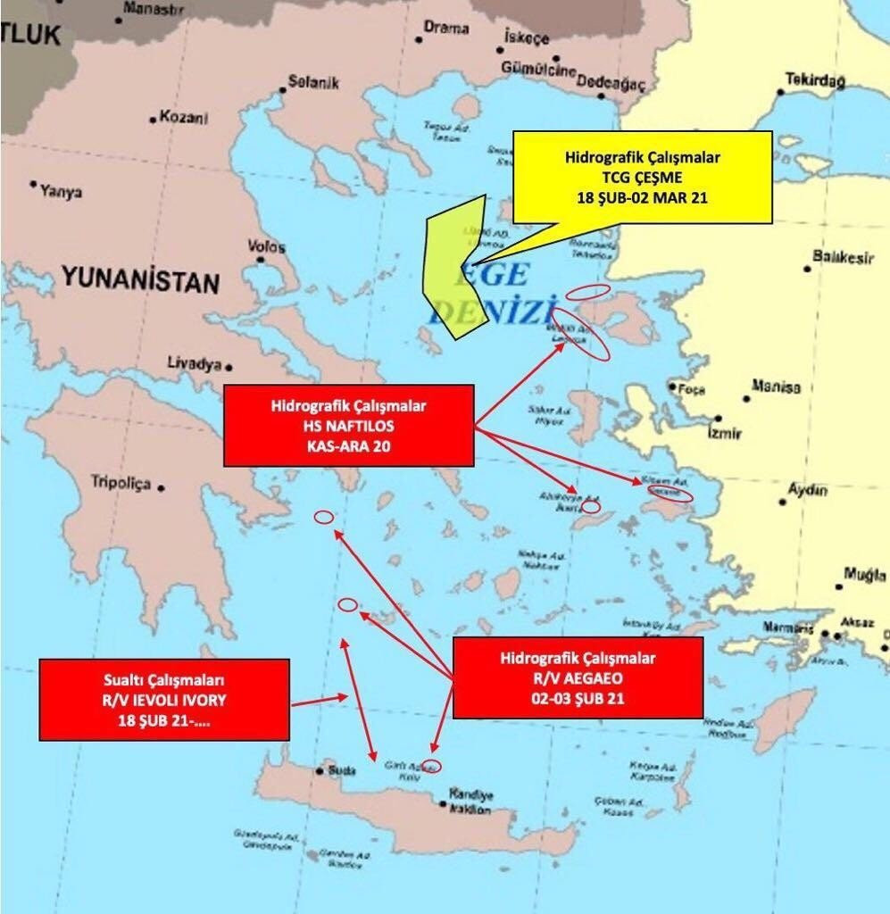 Yunan F-16'ları Türk gemisini taciz etti - Resim : 1