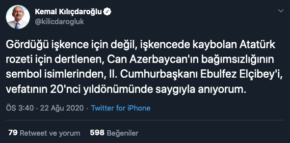 CHP Lideri, Ebulfez Elçibey'i andı... - Resim : 1