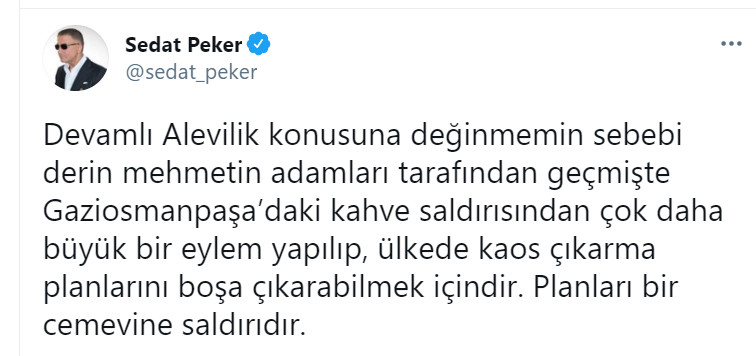 Sedat Peker'den bomba iddia... - Resim : 1