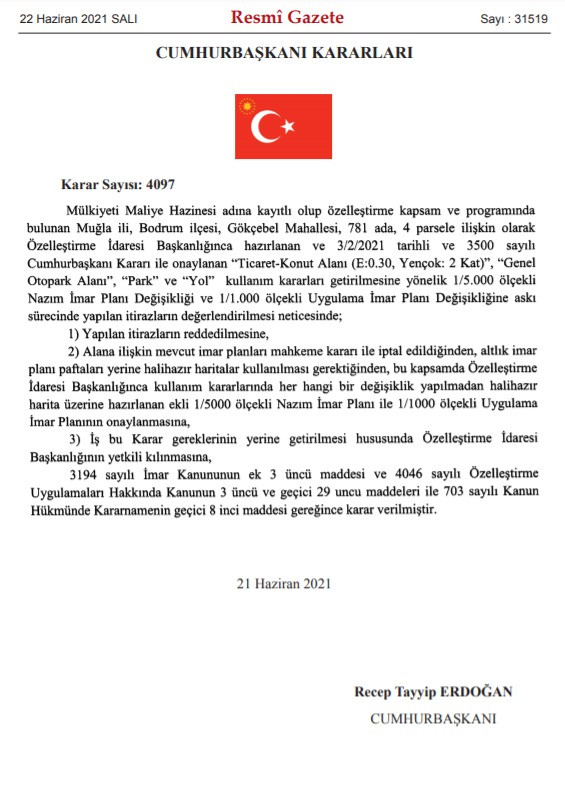 Bodrum'da Cumhurbaşkanı Erdoğan'ın imzası ile talan... - Resim : 1