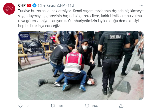 CHP'den 'Bülent Kılıç' paylaşımı - Resim : 1