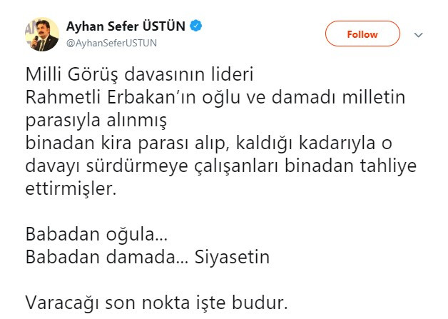 Davutoğlu ekibinden 'damat' göndermesi: Babadan oğula... Babadan damada... - Resim : 1