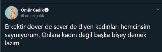 Ömür Gedik'ten 'erkektir döver de sever de' isyanı - Resim : 1