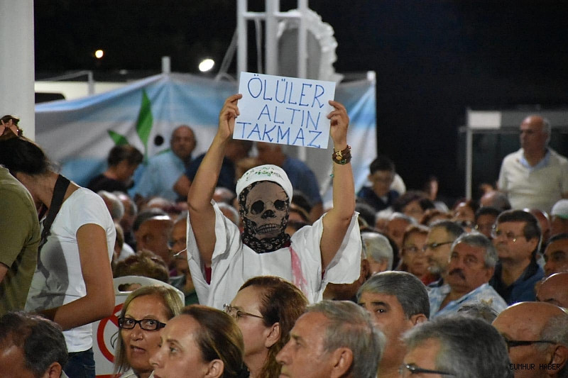 Edremit Kitap Fuarı'nda halktan Kaz Dağları protestosu - Resim : 1