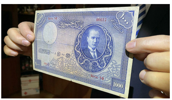 'Türkiye'nin en değerli banknotu' satışa çıkarıldı - Resim : 1