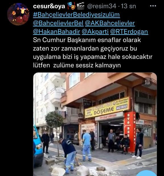 İstanbul'da AKP'li belediyeden esnafa 'beton dubalı' zulüm! - Resim : 1