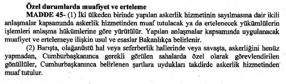 Yeni askerlik sisteminde Cumhurbaşkanı'na 'özel yetki' - Resim : 1