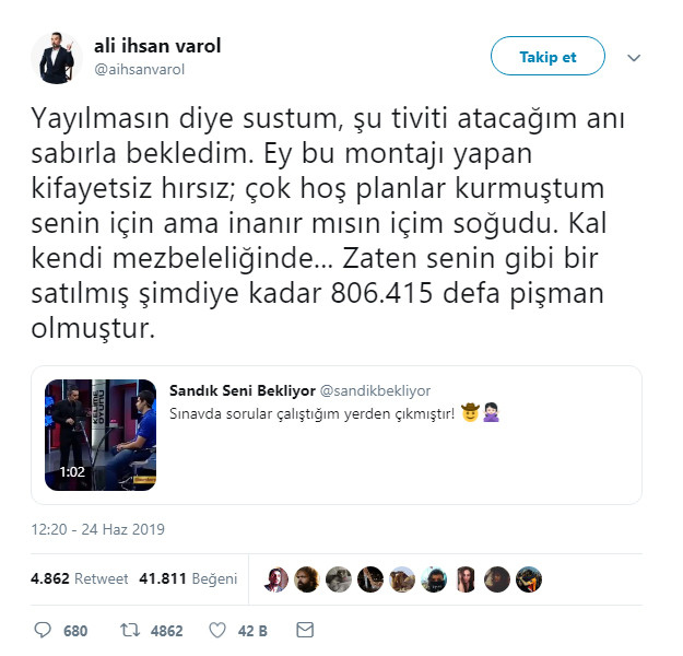 Ali İhsan Varol'dan AKP'li montajcı hırsızlara... - Resim : 1