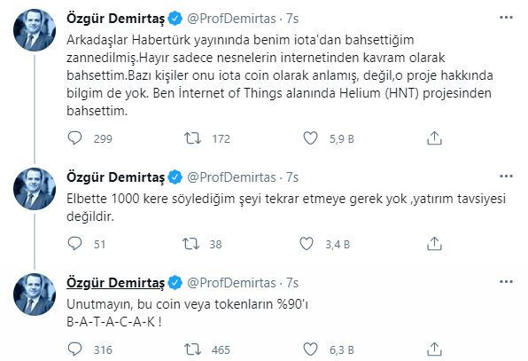 Prof. Dr. Özgür Demirtaş'tan çarpıcı kripto para uyarısı: Yüzde 90'ı batacak   - Resim : 1