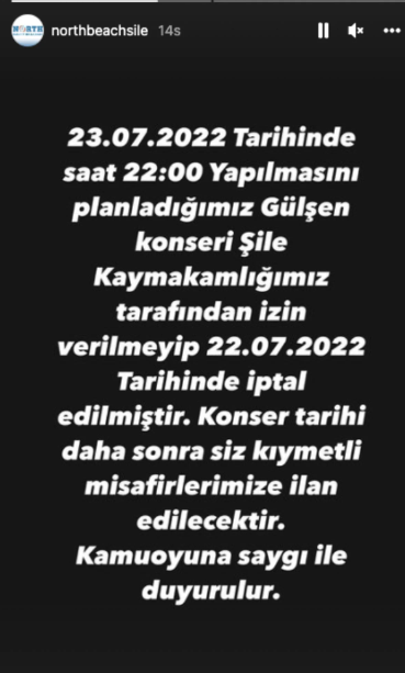 Kaymakamlık'tan Gülşen'e yasak geldi - Resim : 1