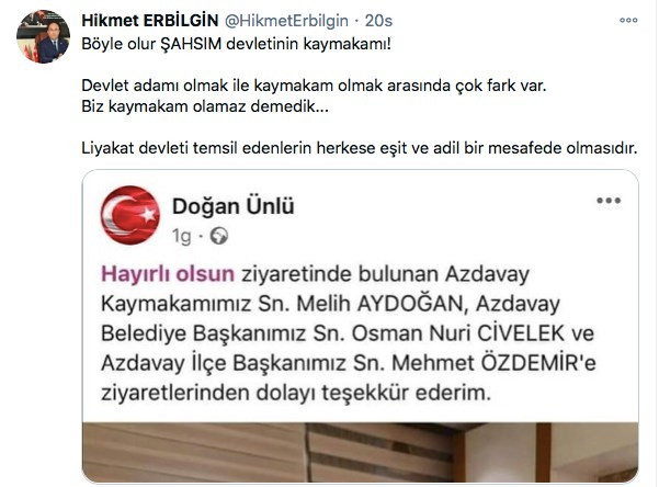 Kaymakamdan AKP il başkanına 'hayırlı olsun' ziyareti - Resim : 2