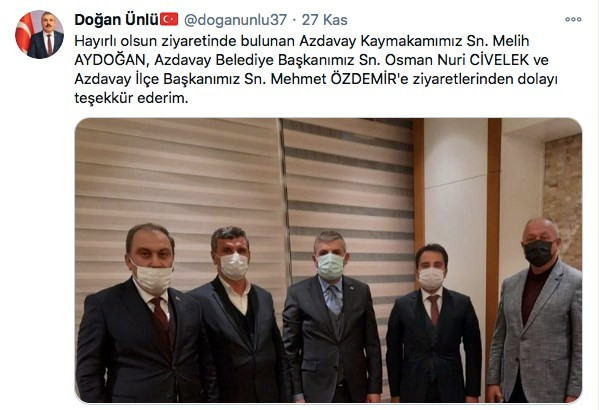 Kaymakamdan AKP il başkanına 'hayırlı olsun' ziyareti - Resim : 1