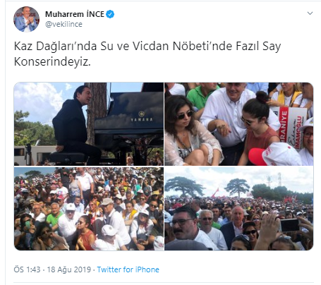 Muharrem İnce, Kaz Dağları'nda! - Resim : 1