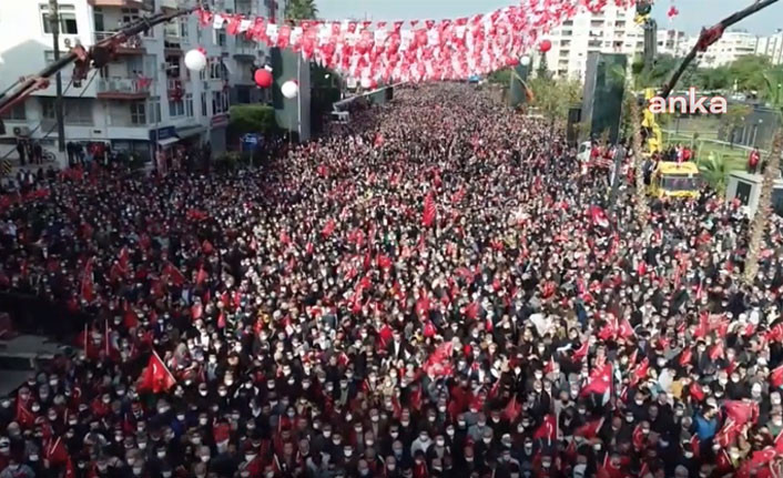 Erdoğan alanı dolduramamıştı, Kılıçdaroğlu'nun mitingi tıklım tıklım - Resim : 1