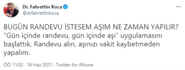 Bakan Koca duyurdu: Aşılamada yeni dönem başladı - Resim : 1