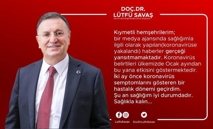 Lütfü Savaş: Semptomlar bende de vardı atlattım - Resim : 1