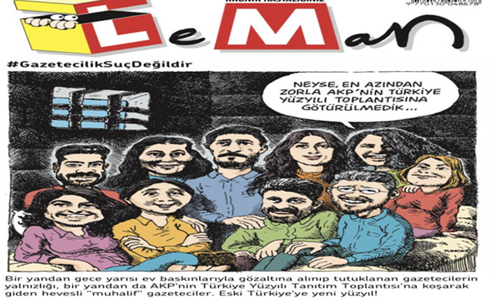 Leman'dan AKP etkinliğinde yer alan gazetecileri düşündürecek kapak - Resim : 1