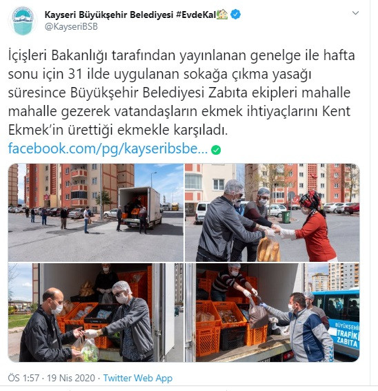 CHP'li belediyelerin ekmek dağıtmasına 'paralel yapı' diyen AKP'nin belediyesi ekmek dağıttı - Resim : 1