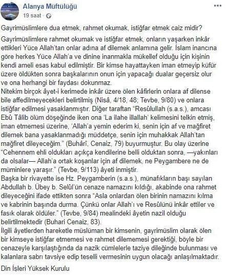 Müftülükten tepki çeken Josef Sural paylaşımı - Resim : 1