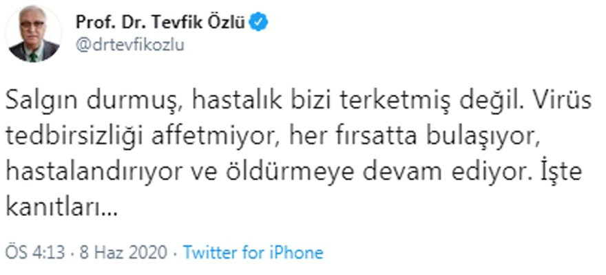 Prof. Dr. Özlü'den hafta sonu isyanı: Çare bulundu da haberim mi yok? - Resim : 1