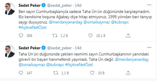 Sedat Peker'den Süleyman Soylu'ya bir yanıt daha: Erdoğan'a boşuna ağabey diye hitap etmiyorum - Resim : 1