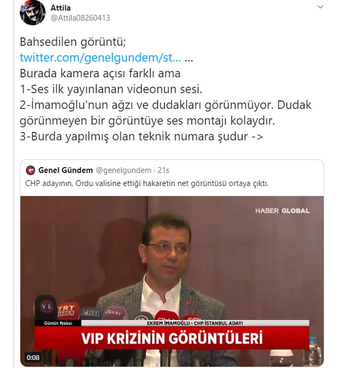 'Ekrem İmamoğlu'nun Ordu Havalimanı'ndaki görüntülerde yer alan sesi montaj' - Resim : 1