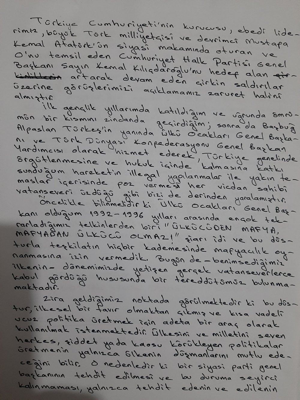 Ülkü Ocakları Eski Genel Başkanı, Türkeş'in danışmanından Kılıçdaroğlu'na destek - Resim : 1