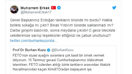 Burhan Kuzu'nun 15 Temmuz açıklamasına öyle bir yanıt geldi ki... - Resim : 1