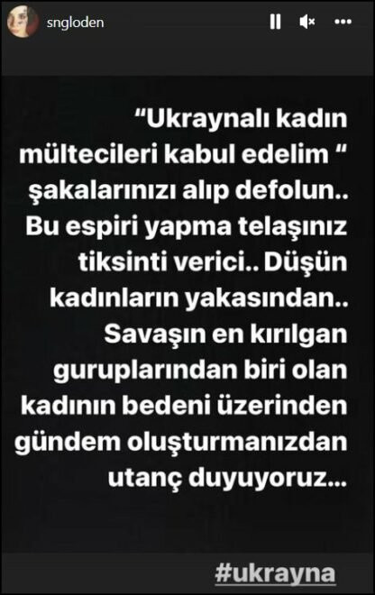 Ünlü oyuncu, 'Ukraynalı kadın mültecileri kabul edelim' yorumlarına ateş püskürdü - Resim : 1