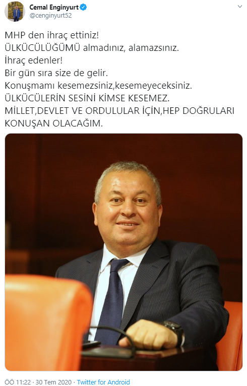 Cemal Enginyurt MHP'den ihraç edildi - Resim : 1