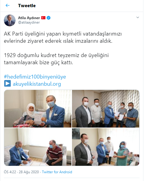 AKP'den tepki çeken üyelik çalışması - Resim : 1