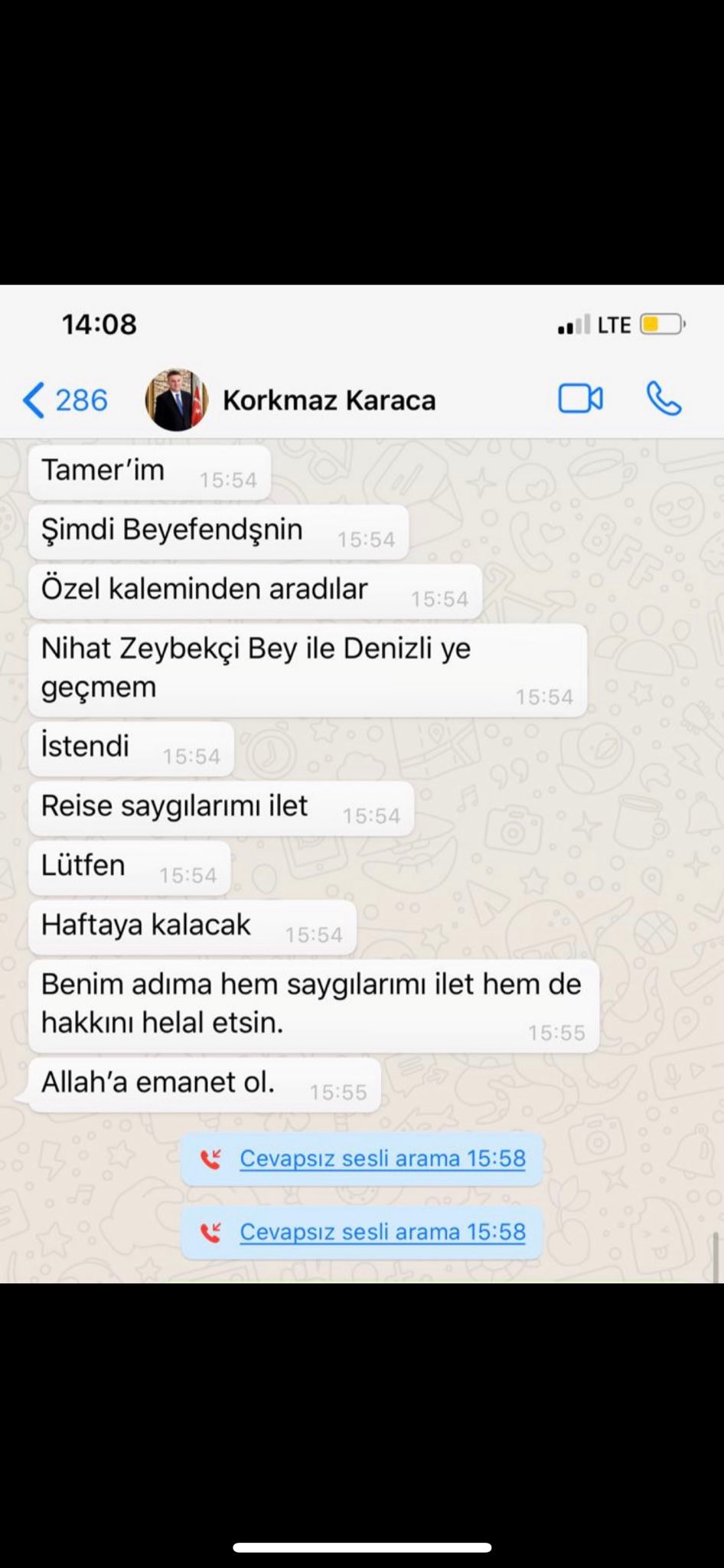 Sedat Peker, Korkmaz Karaca'nın Whatsapp yazışmalarını ifşa etti - Resim : 1