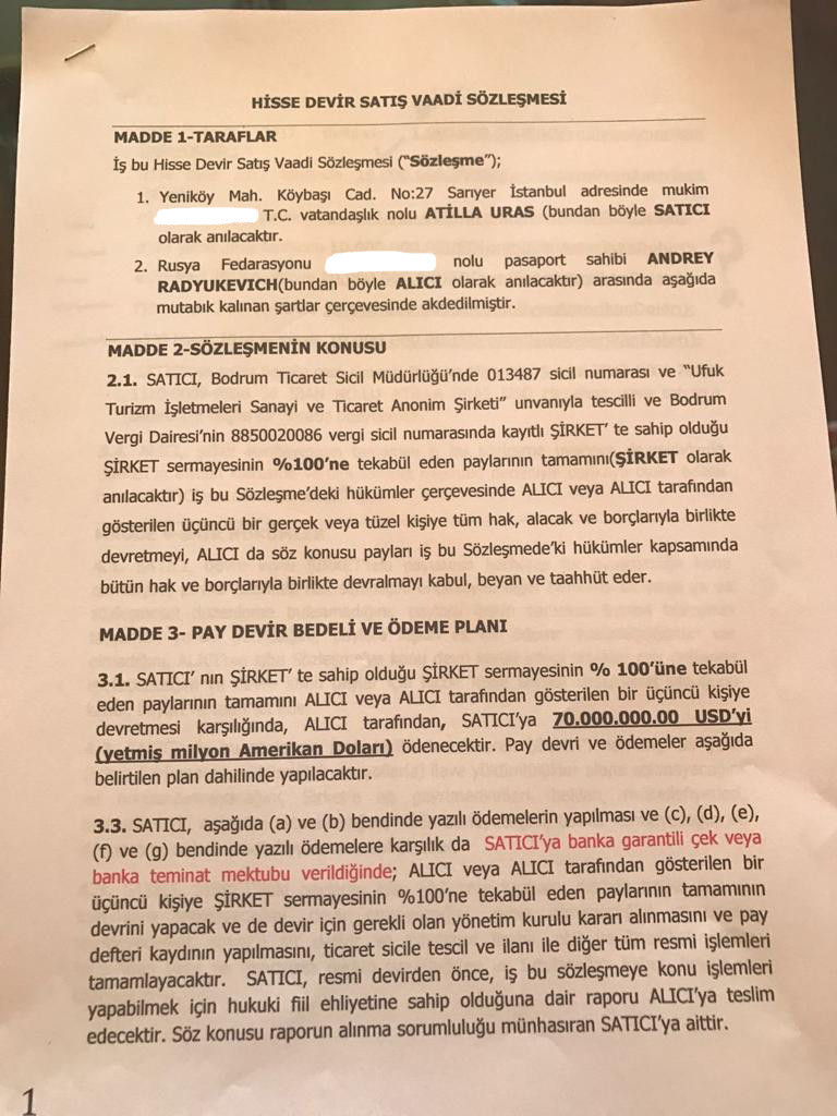 Sedat Peker'in 'çöktüler' dediği o otelin satış belgeleri ortaya çıktı! - Resim : 1